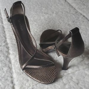 Calvin Klein Rose Gold Heels Size 7